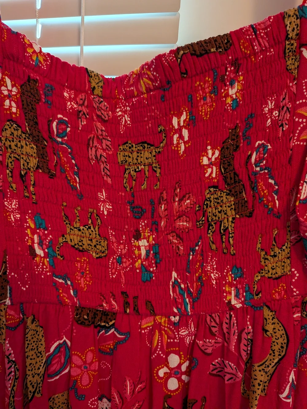 torrid Hot Pink Leopard & Floral Midi Dress - Picture 3 of 3